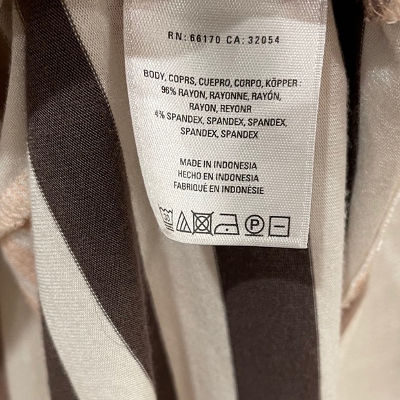 Anthropologie Little Yellow Button Striped Tunic - Picture 4 of 4